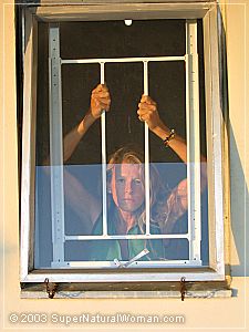 Katherine 'behind bars'